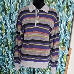 Vintage Missoni Men's Striped Crewneck Sweater